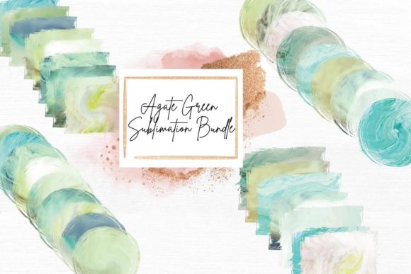 Agate Green Sublimation Bundle: A Practical Graphic Design Asset for Creative Sellers