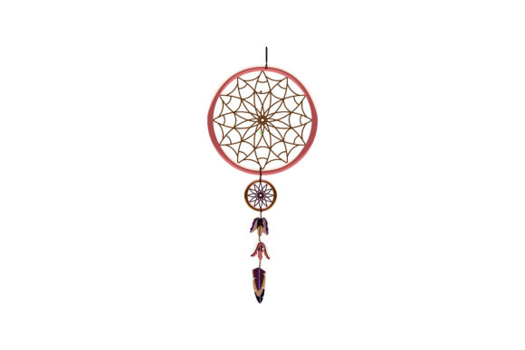 Boho Dreamcatcher Decorated with Feather: A Versatile Graphic for Creative Sellers
