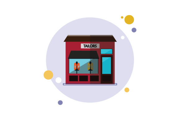 Building Tailor Circle Bubble Style: A Versatile Graphic Design Freebie for Local Branding