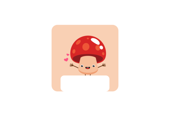 Christmas Kawaii Mushroom Stickers SVG: A Versatile Illustration for Digital Sellers