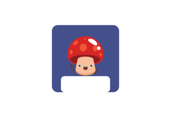 Christmas Label Mushroom Stickers SVG: A Festive Graphic for Creative Projects