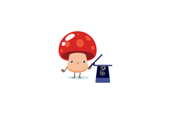 Christmas Mushroom Cartoon SVG: A Seasonal Graphic Design Asset for Content Creators