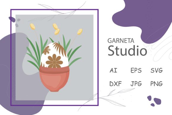 Easter Egg Design Cute Easter: A Playful Addition to Spring Embroidery Projects