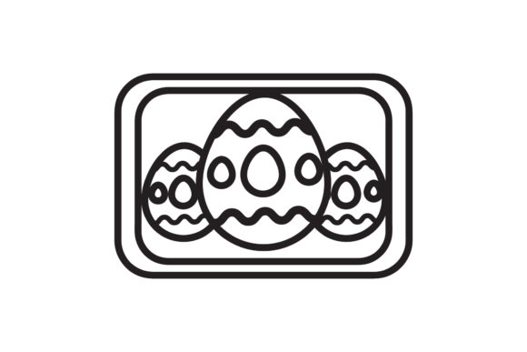 Easter Icon Soap Egg Design Black Line: A Practical Graphic Freebie for Digital Sellers