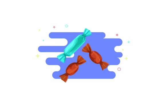 Food Candy Clip Art Style: A Vibrant Graphic Freebie for Creative Projects