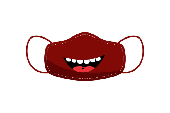 Halloween Mask Scary Monsters Mouth: A Bold Graphic Asset for Festive Branding