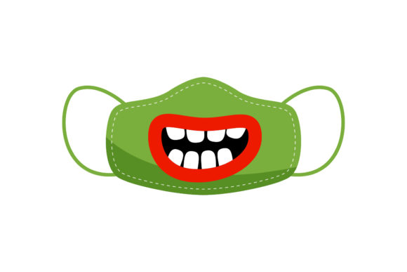 Halloween Masks Monster Mouth – A Versatile Graphic Design Asset for Commercial Use