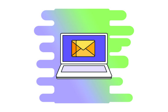 Icon Laptop Flat Email Color Outline – A Designer’s Practical Take