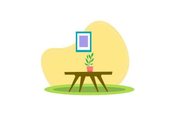 Living Room Design Flat Furniture: A Stylish Graphic Freebie for Crafters