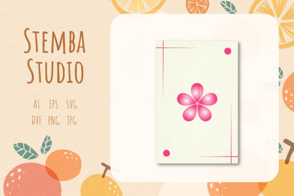 Sakura Flowers Spring Illustration Card: A Versatile Graphic Freebie for Local Business Branding