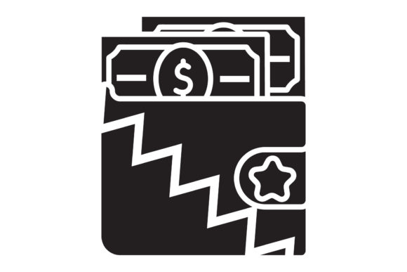 Travel Icon Wallet Money Black Filled: A Graphics Freebie for Crafting Adventures