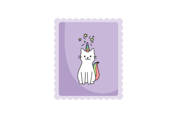 Unicorn Cartoon Card – A Versatile Graphic Design Asset for Creative Sellers