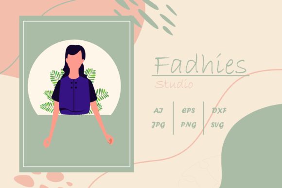 Woman Strong Character Graphics for Freebies and Creative Projects